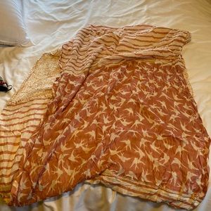 Multi patterned pink scarf